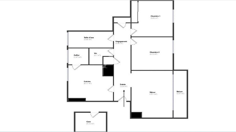 Ma-Cabane - Vente Appartement LYON 9, 58 m²