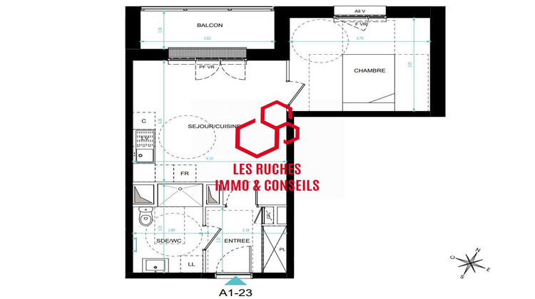 Ma-Cabane - Vente Appartement Magny-le-Hongre, 41 m²