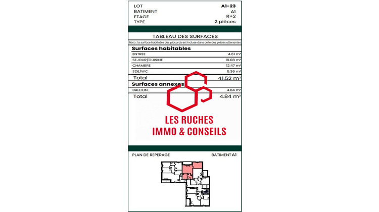 Ma-Cabane - Vente Appartement Magny-le-Hongre, 41 m²
