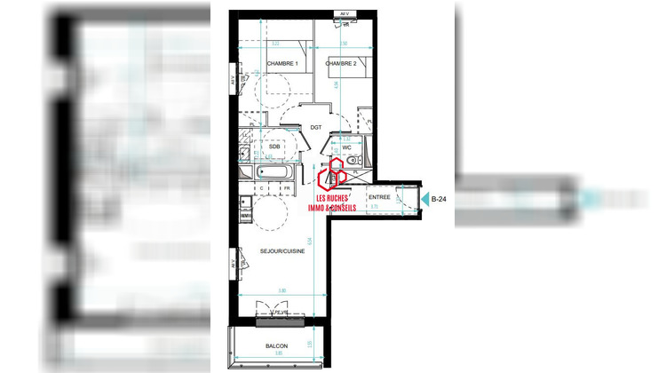 Ma-Cabane - Vente Appartement Magny-le-Hongre, 64 m²