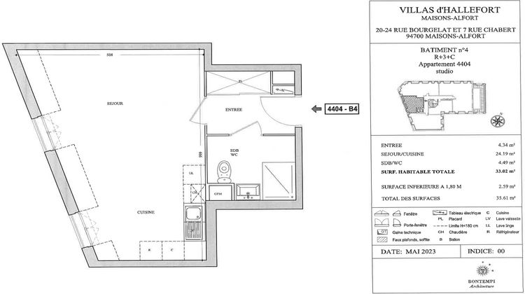 Ma-Cabane - Vente Appartement Maisons-Alfort, 33 m²