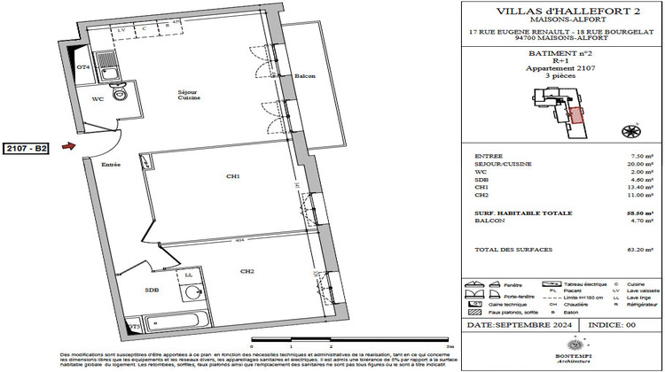 Ma-Cabane - Vente Appartement Maisons-Alfort, 59 m²