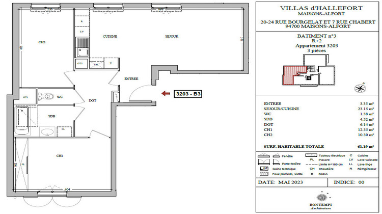 Ma-Cabane - Vente Appartement Maisons-Alfort, 61 m²