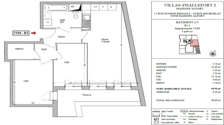Ma-Cabane - Vente Appartement Maisons-Alfort, 59 m²