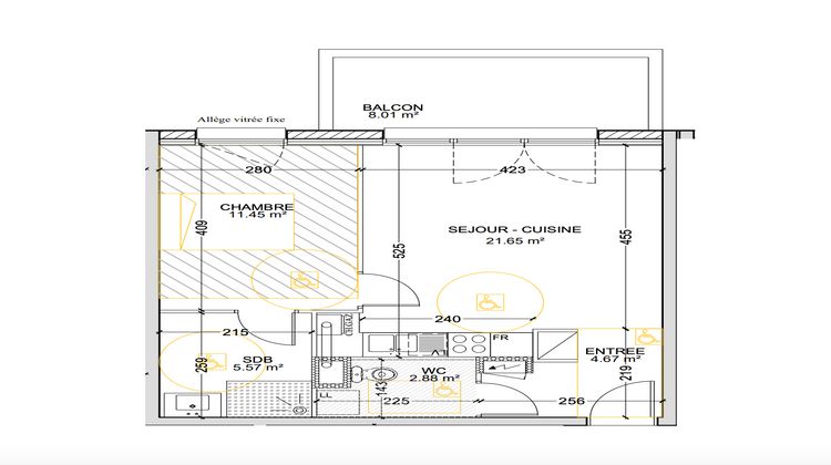 Ma-Cabane - Vente Appartement Maizières-lès-Metz, 46 m²