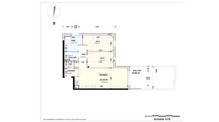 Ma-Cabane - Vente Appartement Maizières-lès-Metz, 67 m²