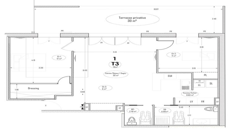 Ma-Cabane - Vente Appartement MALAKOFF, 73 m²