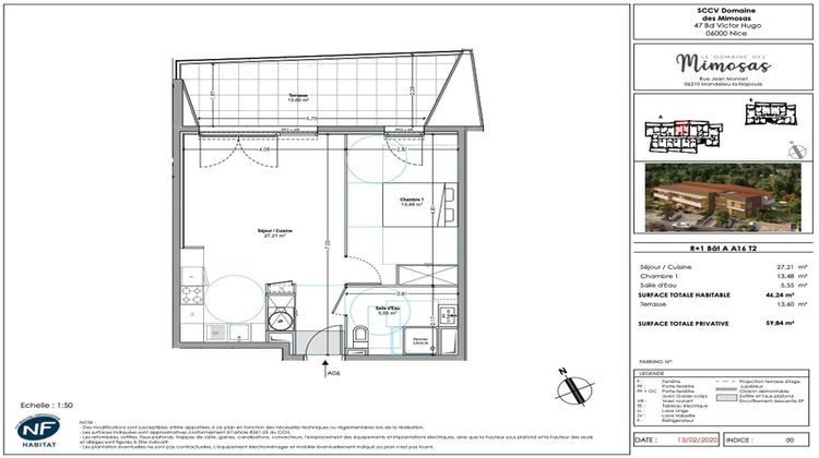 Ma-Cabane - Vente Appartement MANDELIEU LA NAPOULE, 46 m²