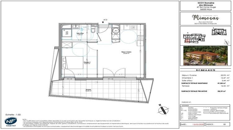 Ma-Cabane - Vente Appartement MANDELIEU LA NAPOULE, 42 m²