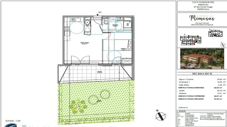 Ma-Cabane - Vente Appartement MANDELIEU LA NAPOULE, 42 m²