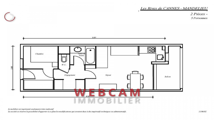 Ma-Cabane - Vente Appartement MANDELIEU LA NAPOULE, 33 m²