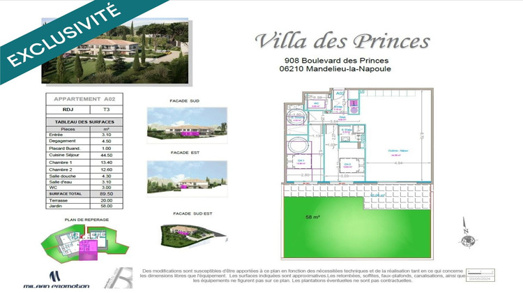 Ma-Cabane - Vente Appartement Mandelieu-la-Napoule, 89 m²