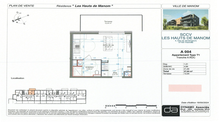 Ma-Cabane - Vente Appartement Manom, 27 m²