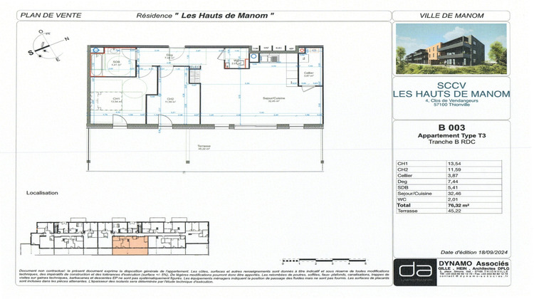 Ma-Cabane - Vente Appartement Manom, 76 m²
