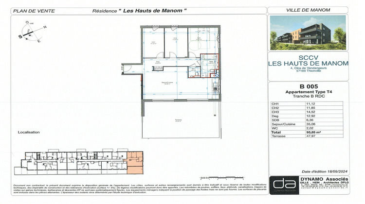 Ma-Cabane - Vente Appartement Manom, 93 m²