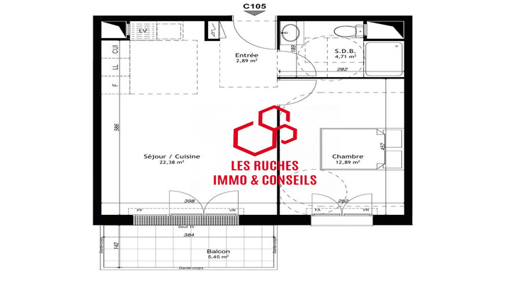 Ma-Cabane - Vente Appartement Mantes-la-Jolie, 43 m²