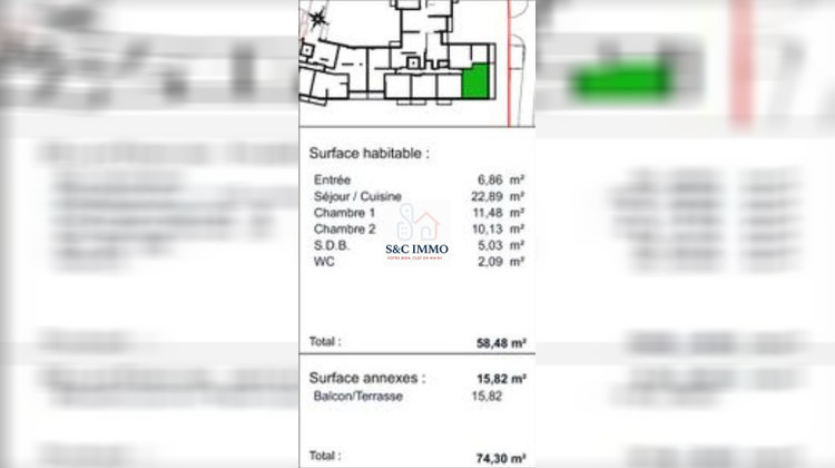 Ma-Cabane - Vente Appartement Mantes-la-Jolie, 58 m²