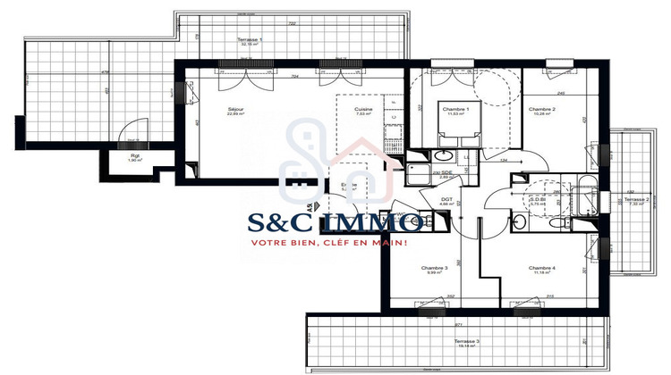 Ma-Cabane - Vente Appartement Mantes-la-Jolie, 93 m²