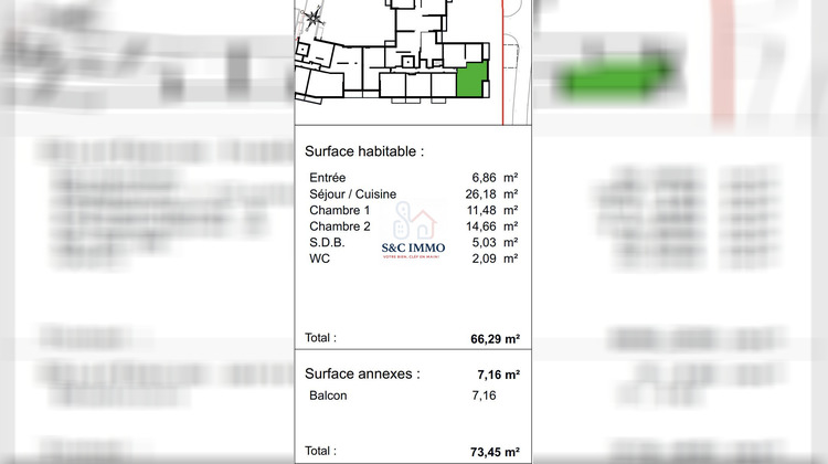 Ma-Cabane - Vente Appartement Mantes-la-Jolie, 66 m²