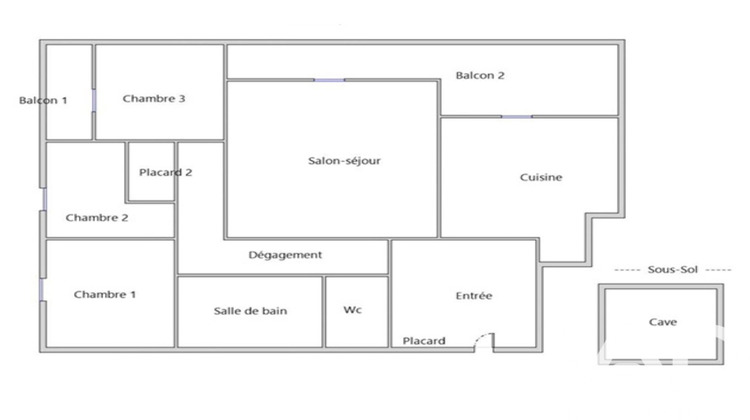 Ma-Cabane - Vente Appartement Mantes-la-Jolie, 75 m²