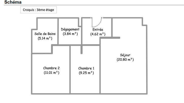 Ma-Cabane - Vente Appartement Mantes-la-Ville, 55 m²