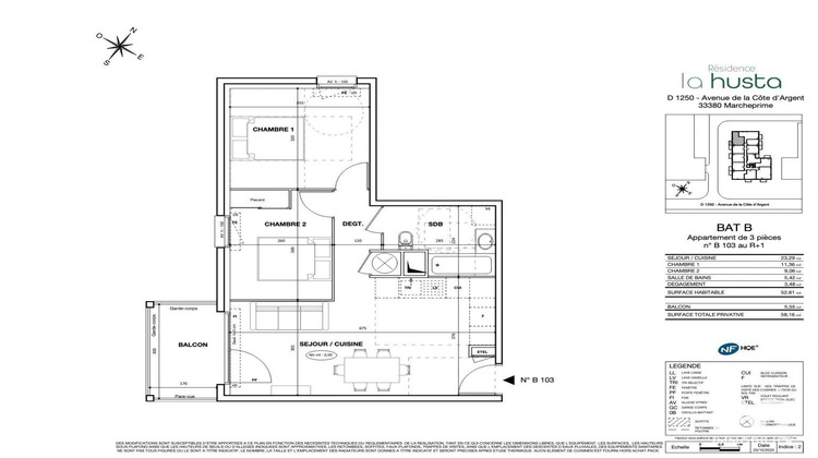 Ma-Cabane - Vente Appartement Marcheprime, 53 m²