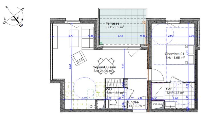 Ma-Cabane - Vente Appartement Marly, 45 m²