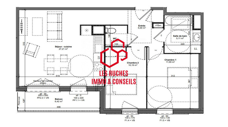 Ma-Cabane - Vente Appartement Marly-la-Ville, 61 m²