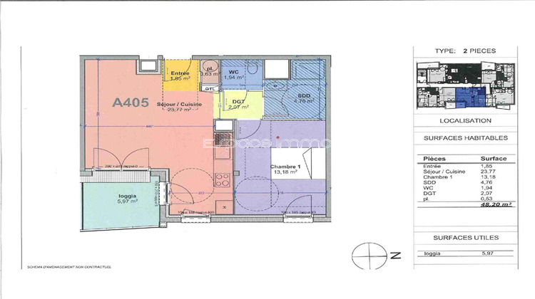 Ma-Cabane - Vente Appartement MAROMME, 48 m²