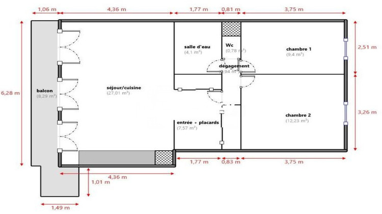 Ma-Cabane - Vente Appartement Marseille, 63 m²
