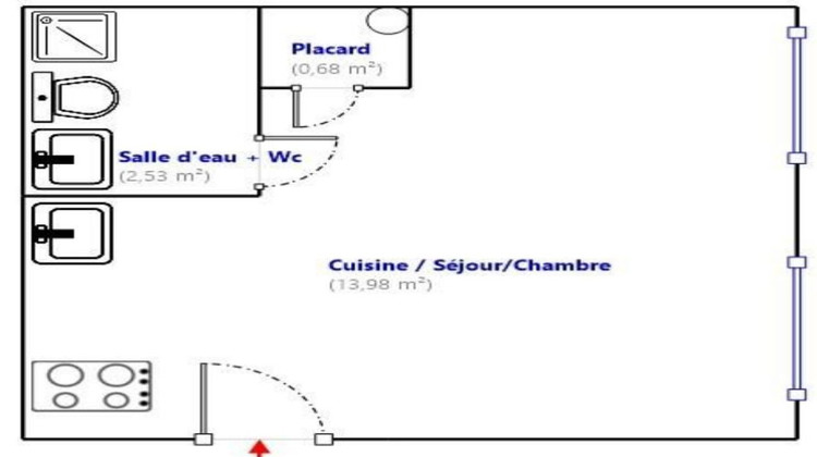 Ma-Cabane - Vente Appartement Marseille, 17 m²