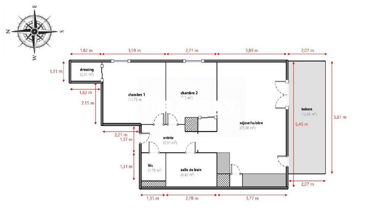 Ma-Cabane - Vente Appartement Marseille, 59 m²