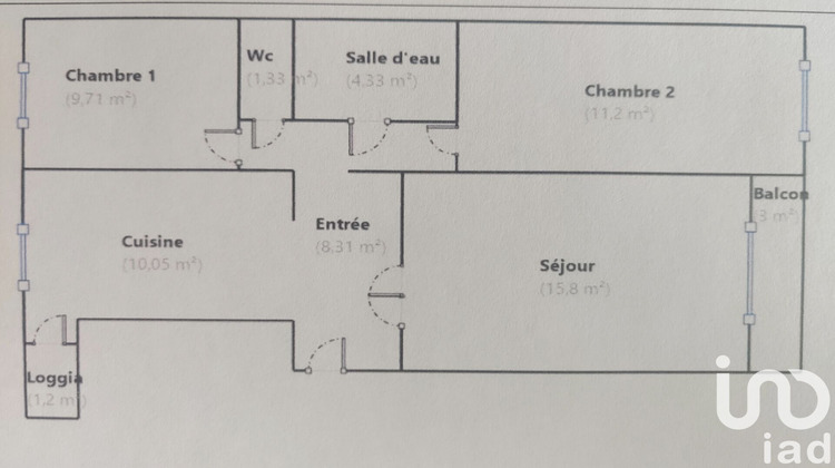 Ma-Cabane - Vente Appartement Marseille, 61 m²