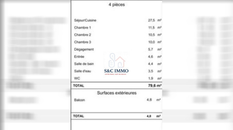 Ma-Cabane - Vente Appartement Massy, 79 m²