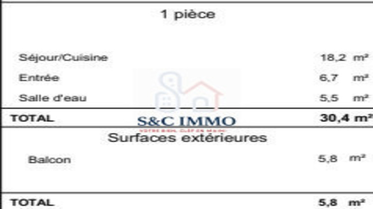 Ma-Cabane - Vente Appartement Massy, 30 m²