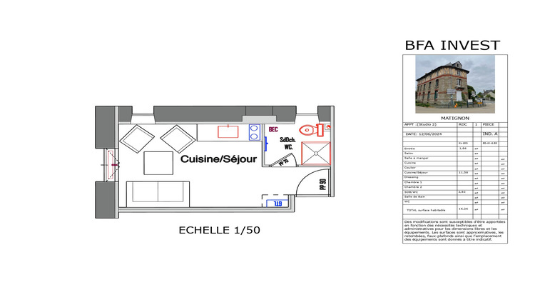 Ma-Cabane - Vente Appartement Matignon, 16 m²