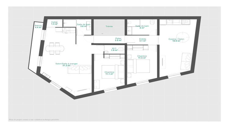 Ma-Cabane - Vente Appartement Mauguio, 40 m²