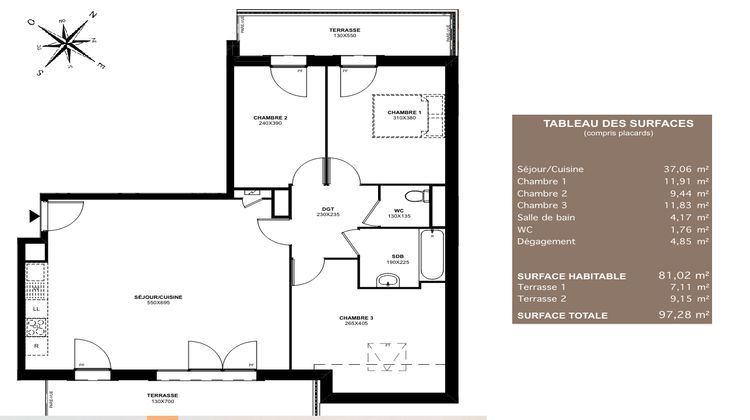 Ma-Cabane - Vente Appartement MEAUX, 80 m²