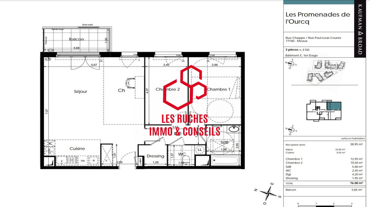 Ma-Cabane - Vente Appartement Meaux, 76 m²
