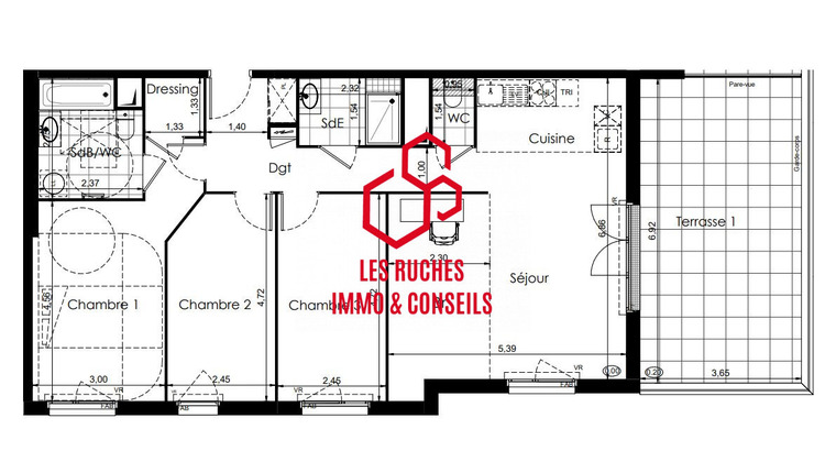 Ma-Cabane - Vente Appartement Meaux, 92 m²