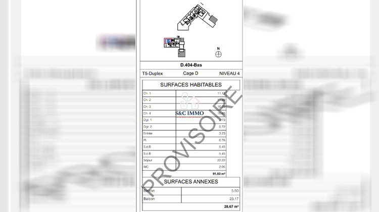 Ma-Cabane - Vente Appartement Meaux, 91 m²