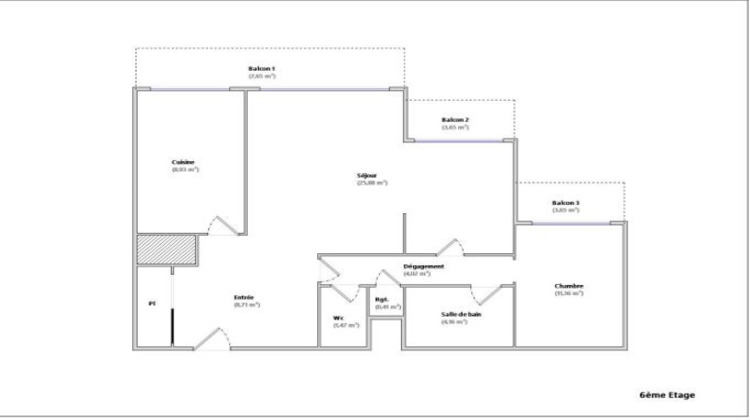 Ma-Cabane - Vente Appartement Meaux, 65 m²