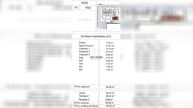 Ma-Cabane - Vente Appartement Mennecy, 84 m²