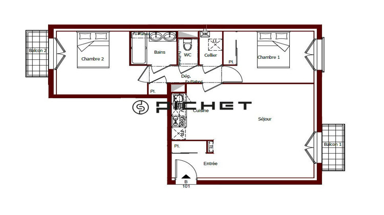 Ma-Cabane - Vente Appartement MENNECY, 62 m²