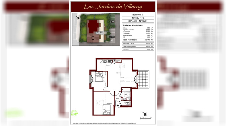 Ma-Cabane - Vente Appartement MENNECY, 56 m²