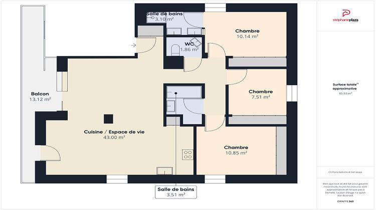 Ma-Cabane - Vente Appartement MENTHON-SAINT-BERNARD, 83 m²