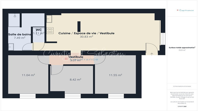 Ma-Cabane - Vente Appartement MERCURY, 73 m²