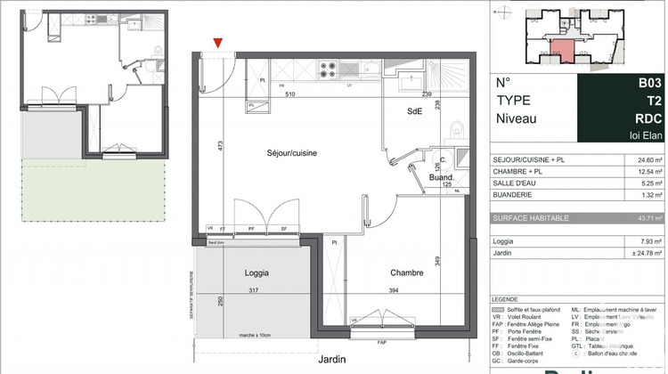 Ma-Cabane - Vente Appartement Mérignac, 44 m²