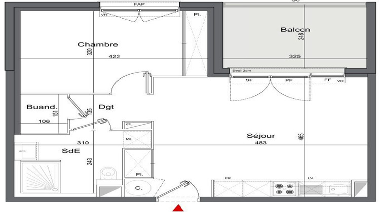 Ma-Cabane - Vente Appartement Mérignac, 46 m²