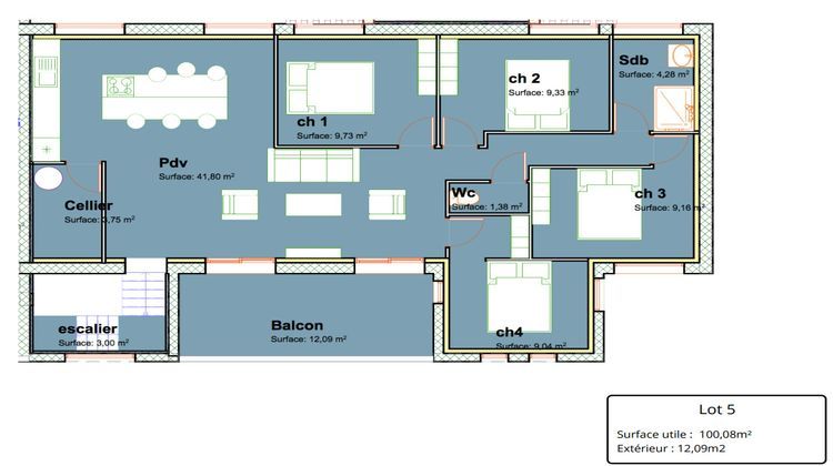 Ma-Cabane - Vente Appartement Merlimont, 100 m²
